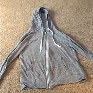 Grey zip up thin jacket!